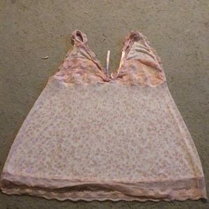 Pink Animal Print Mesh Teddy
